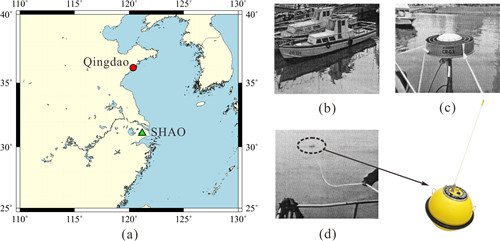 (a)近海海浪測量實驗(b)小型測量船(c)GNSS扼流圈天線(d)DataWell海浪騎士MKIII測波儀.jpg